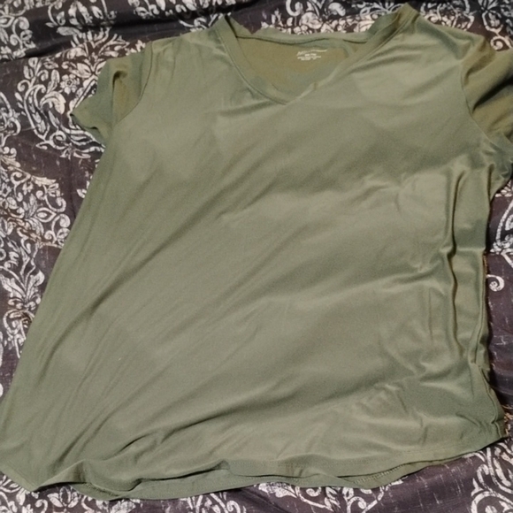 Olive Green Women's Top - Picture 1 of 6